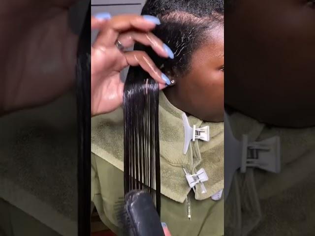 STRAIGHT TO CURLY WASH DAY: *so satisfying* #shorts