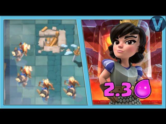 THE FASTEST PRINCESS IN THE WORLD! EASY WIN FOR 2.3 ELIXIR / CLASH ROYALE