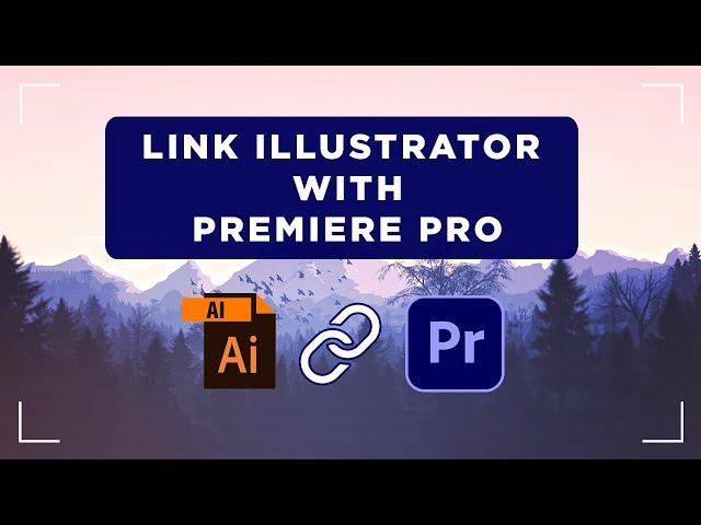 How to link illustrator with Premiere Pro | #mondayFX