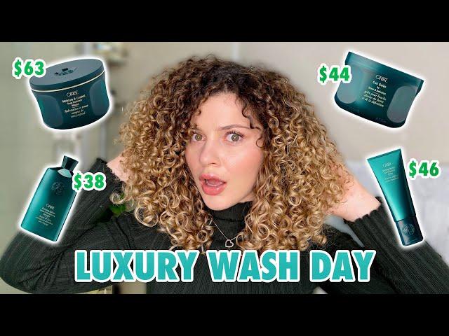 CURLY HAIR STYLIST REVIEWS ORIBE MOISTURE AND CONTROL LINE (luxury sephora haul)