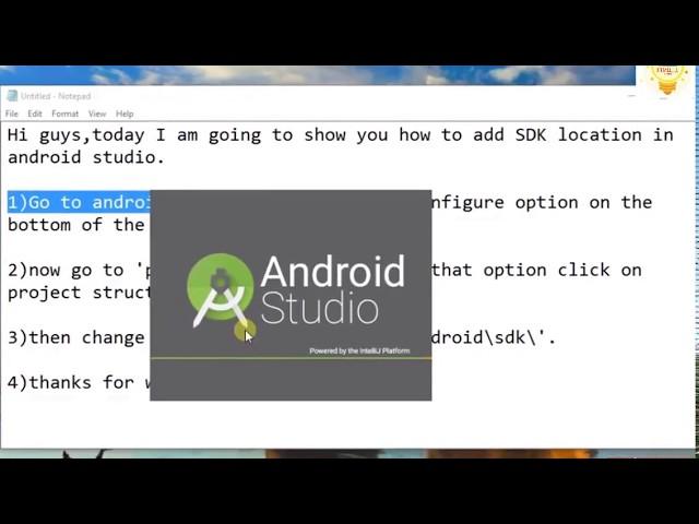 How to add SDK location in android studio