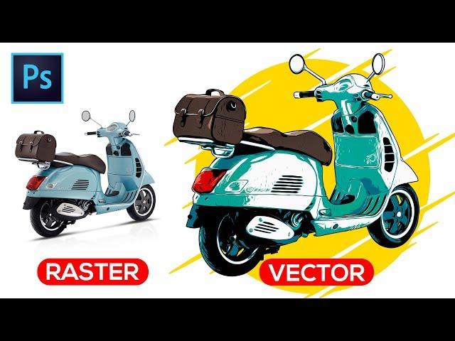 How to Vectorize an Image (Photo to Vector) - Photoshop Tutorial