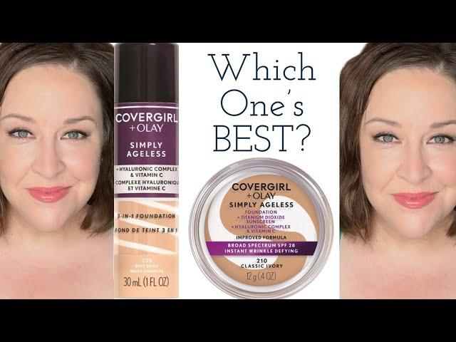 Foundation BATTLE!!!! COVERGIRL Cream vs.Liquid!!! ️ COVERGIRL Simply Ageless