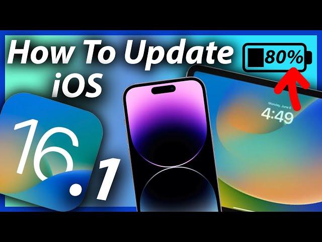 How To Install and Update iPhone To iOS 16.1 and Battery Percentage