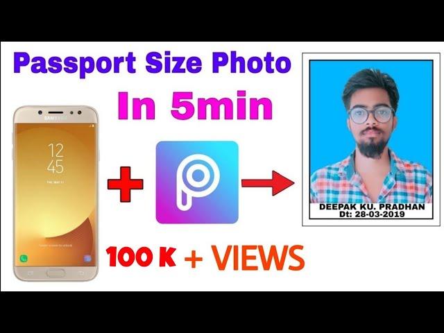 Passport Size photo edit In Picsart 2022