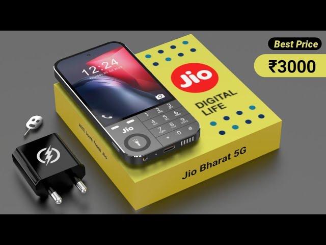 Jio Bharat 5G - 50MP Camera,Dimensity 600,7000mAh Battery,4GB RAM//Jio Bharat 5G