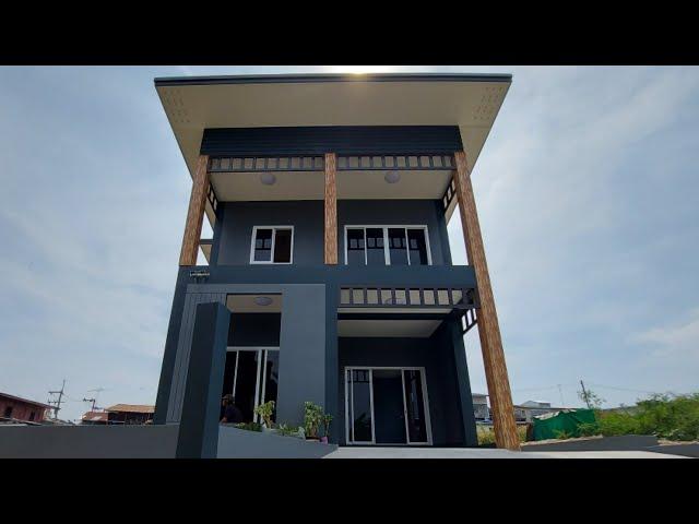 Modern house|บ้านโมเดิร์น2ชั้นสวยๆออกแบบลงตัวในพื้นที่36ตรว.เท่านั้น 4ห้องนอน2ห้องน้ำ