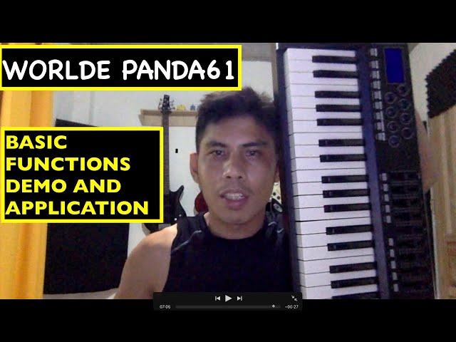 WORLDE PANDA 61 MIDI KEYBOARD DEMO AND RECORDING APPLICATION