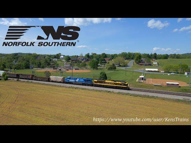 Heritage Duo! Norfolk Southern Train 12Z, led by NS 1069 and NS 8098, at Stuarts Draft