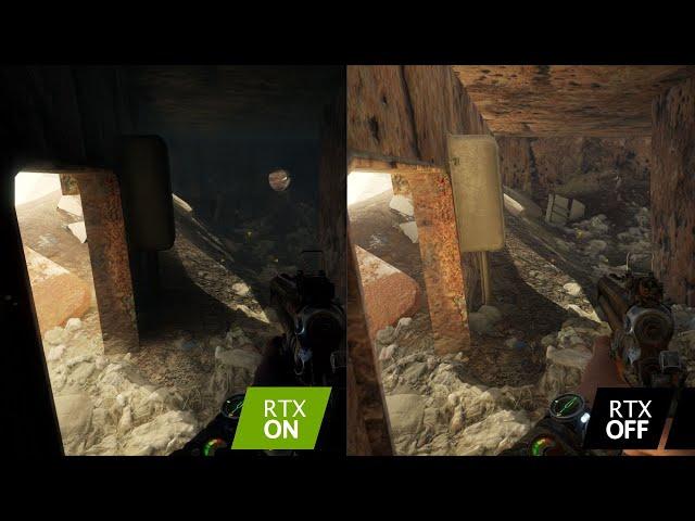 Metro Exodus - RTX On and RTX Off (4K Indoor Example)