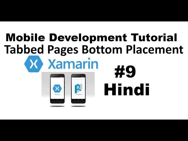 Xamarin.Forms Tutorial For Beginners 9 : Tabbed Pages Bottom side in Android