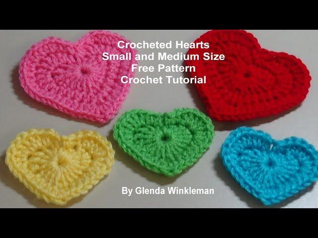 Crochet Hearts- Crochet Tutorial - Free Pattern