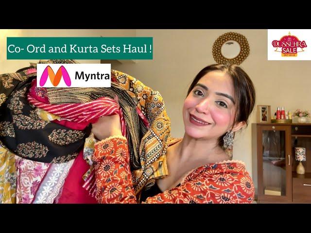 MYNTRA Co- Ord and Kurta Sets Haul ️ || @NeetuSikka