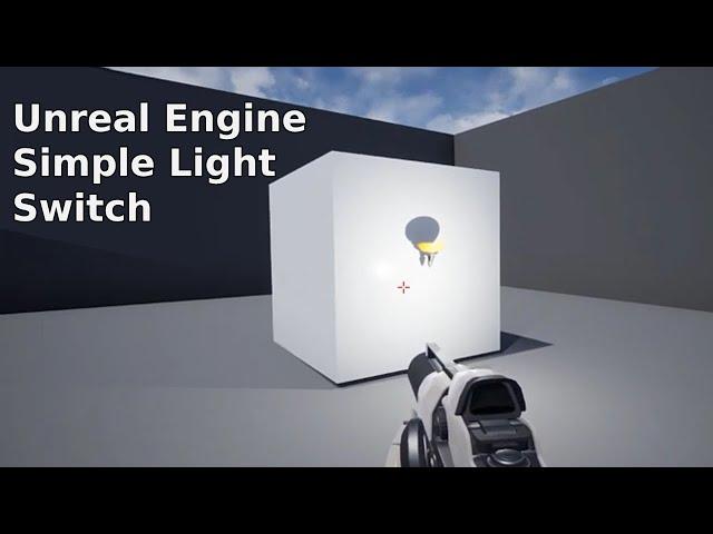 How to Make the Simplest Light Switch in Unreal Engine - UE Beginner Tutorial