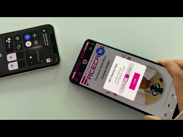 How to Share a Digital Business Card vCard via Mobile NFC