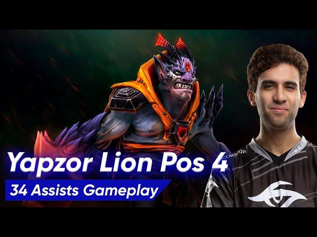 Yapzor Lion Support Pos 4 Gameplay | Dota 2 Pro Supports