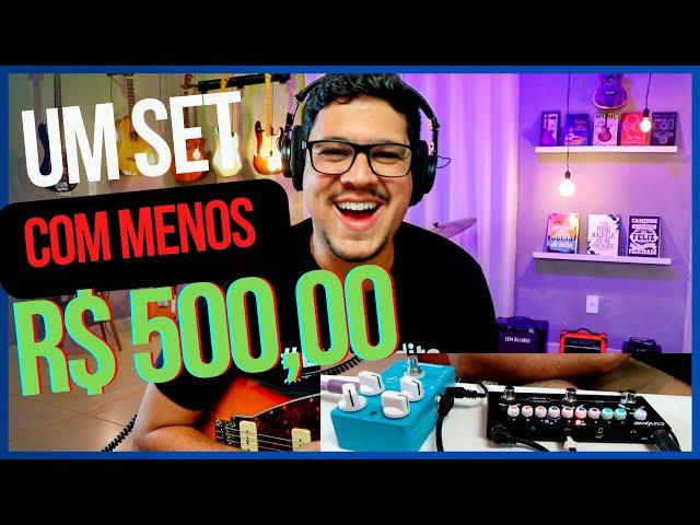 Um set de pedais com menos de R$ 500,00