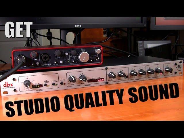 How To Remove Background Noise And Get Studio Quality Sound in Realtime with the DBX286s