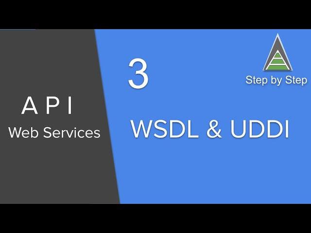 API Web Services Beginner Tutorial 3 - What is WSDL and UDDI