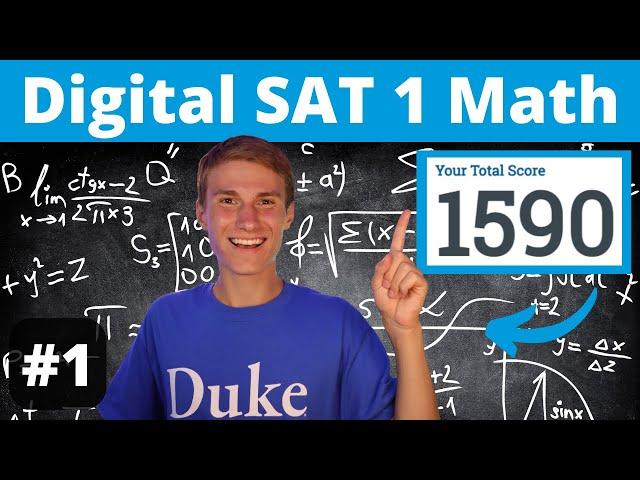 800 SAT Math Scorer - Math Walkthrough - Digital SAT Practice Test 1