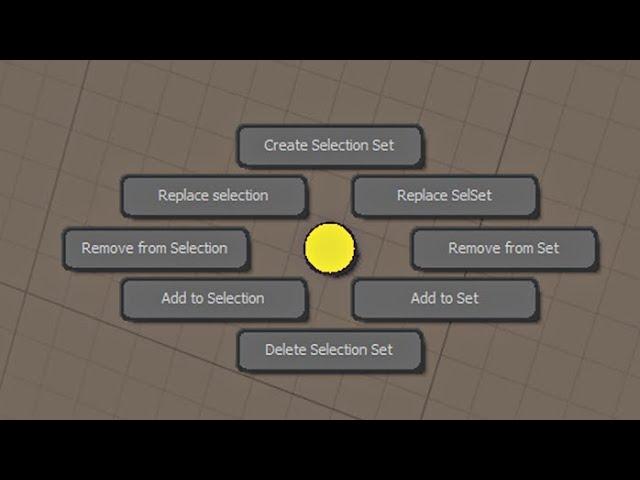 Selection Sets Pie menu + AHK script [FREE]