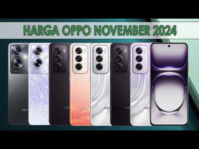 HARGA OPPO NOVEMBER 2024 | DAFTAR HARGA OPPO NOVEMBER 2024