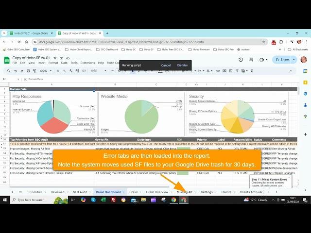 Hobo SF - Autonomous SEO Audit reporting in Google Sheets