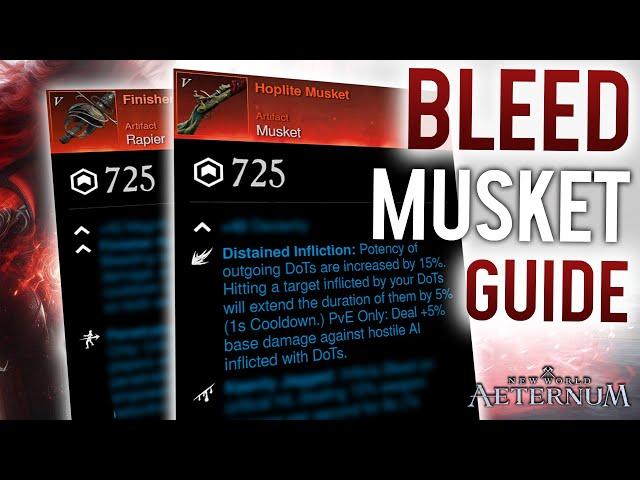 INSANE BLEED MUSKET RAPIER BUILD GUIDE PVP & PVE - New World Aeternum