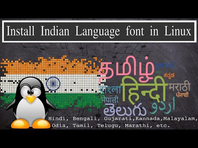 How to Install Indian language font Support in Linux/Ubuntu/Kali Linux/Debian based distro.