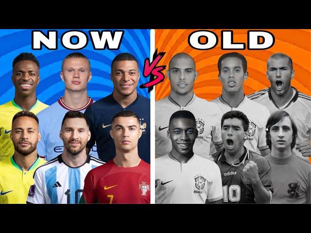 6 VS 6 Old Legends  Now Legends  ( Ronaldo, Messi, Neymar, Haaland, Mbappe, Ronaldinho, Pele ) 