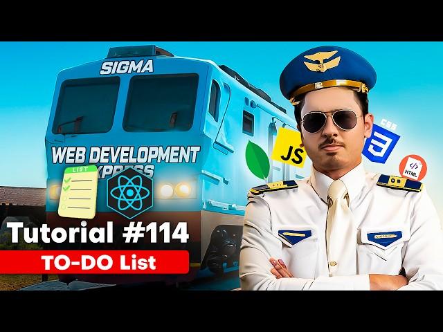 TodoList App using React, Tailwind & React Icons | Sigma Web Development Course - Tutorial #114