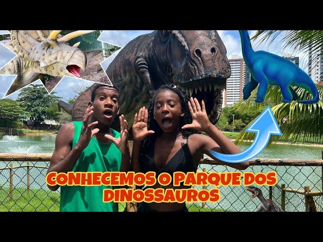 PRIMEIRA VEZ NO PARQUE DOS DINOSSAUROS - FIQUEI COM MEDO 