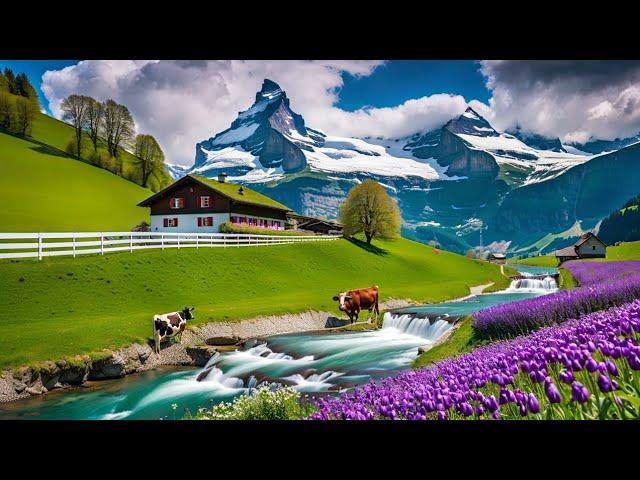  MOST BEAUTIFUL HEAVENLY VILLAGES | LAUTERBRUNNEN AND MURREN | SWITZERLAND | 4K HDR