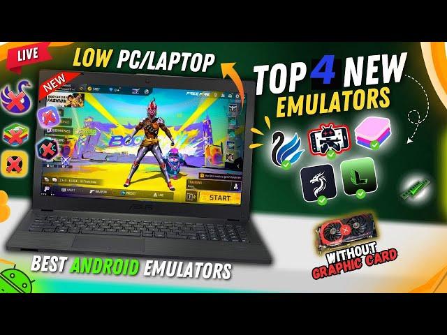 Top 4 New Best Emulator For Low End PC Free Fire | Best Emulator For PC (2024)