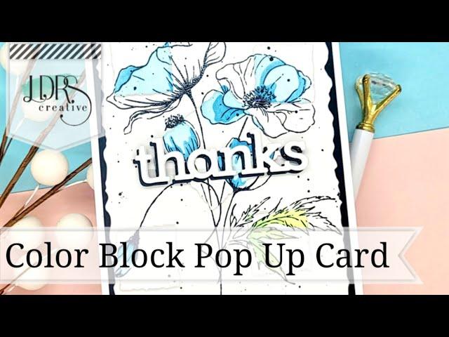 Delicate Stems Color Blocking Spotlight Card Tutorial