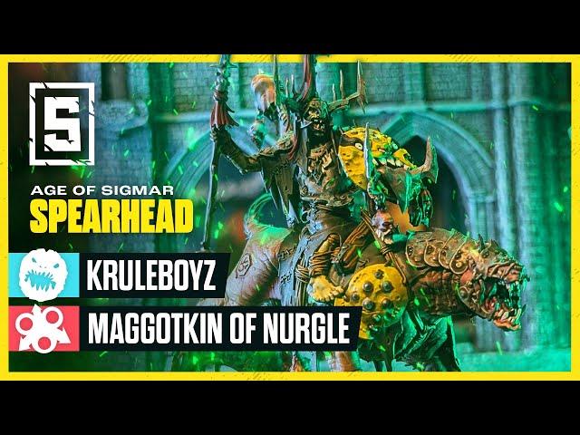 Kruleboyz vs Maggotkin of Nurgle | Age of Sigmar Spearhead Battle Report