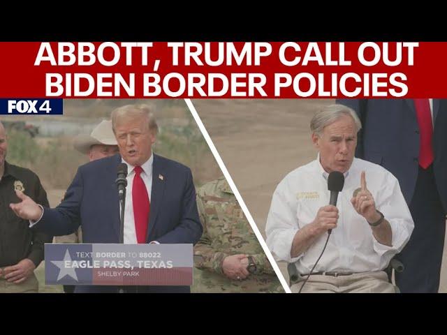 Trump Border Speech: Former president, Texas Gov. Abbott on immigration - FULL NEWS CONFERENCE