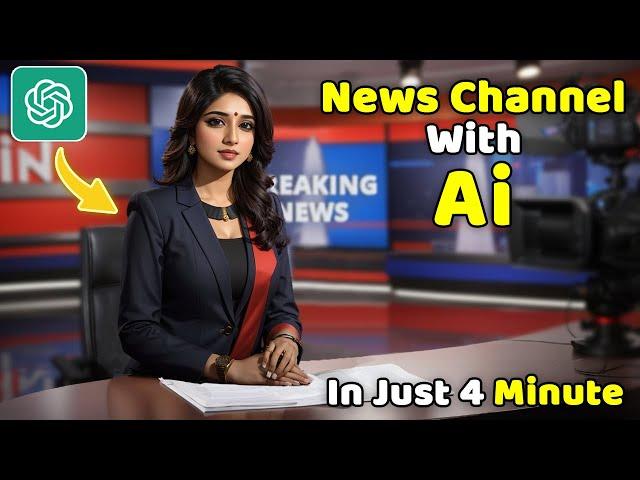 How To Create A News Channel With AI | AI News Video Generator | AI Lip Sync | No voice No Face