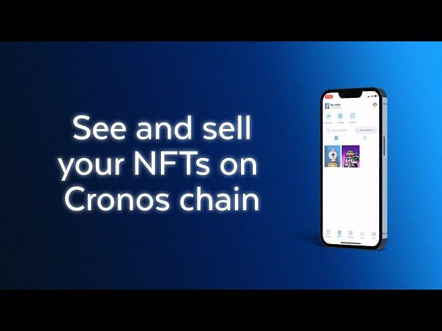 Cronos tutorial: See and sell your NFTs on Cronos