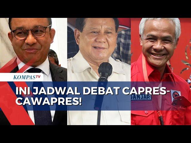 Catat! Ini Jadwal Debat Capres-Cawapres 2024 dari KPU