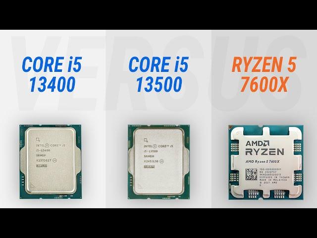 Core i5-13400 vs Core i5-13500 vs Ryzen 5 7600X w/ RTX 4090