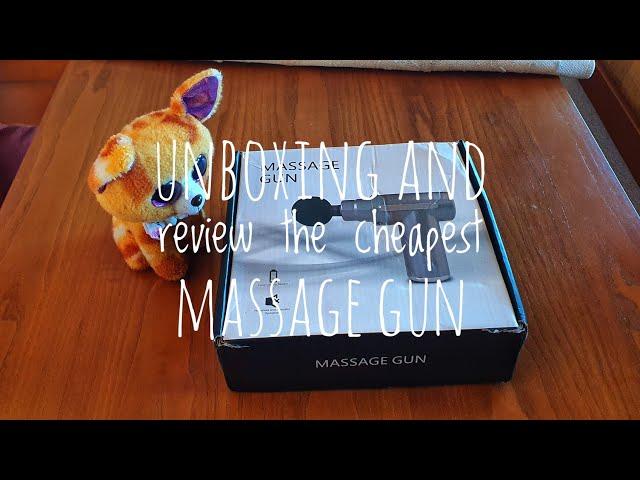Unboxing and review of the cheapest massage gun