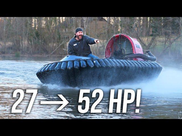 Reviving our Hovercraft with a 2X Horsepower Engine Swap! (It Rips)