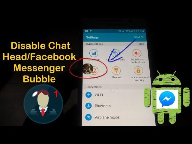 How To Disable Chat Heads or Facebook Messenger bubble?