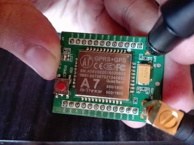 AI-Thinker  A7 GSM / GPS Module Demo using Arduino