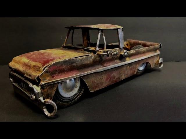 Chevrolet C10 - Metal Art from Scrap - Making Chevy Shortbed Sculpture