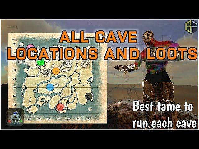 Ark Mobile 2.0| All Cave Locations and Loots | Best tame to run a cave | Full Guide | Gaming Factory