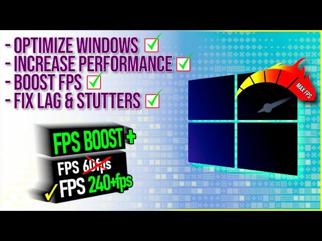 How To Optimize And Speed Up Your PC For GAMING & Performance - Boost FPS & Fix Stutters