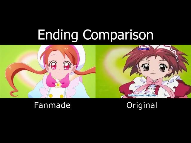 KiraKiraPretty Cure A La Mode vs. Tokyo Mew Mew - Ending Comparison