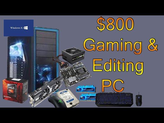 $800 PC Build - Gaming and Video Editing PC - FPS Benchmarks